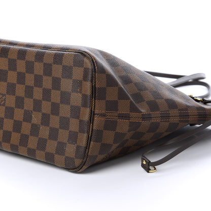 Louis Vuitton Damier Ebene Neo Neverfull MM Rose Ballerine 7 of 11