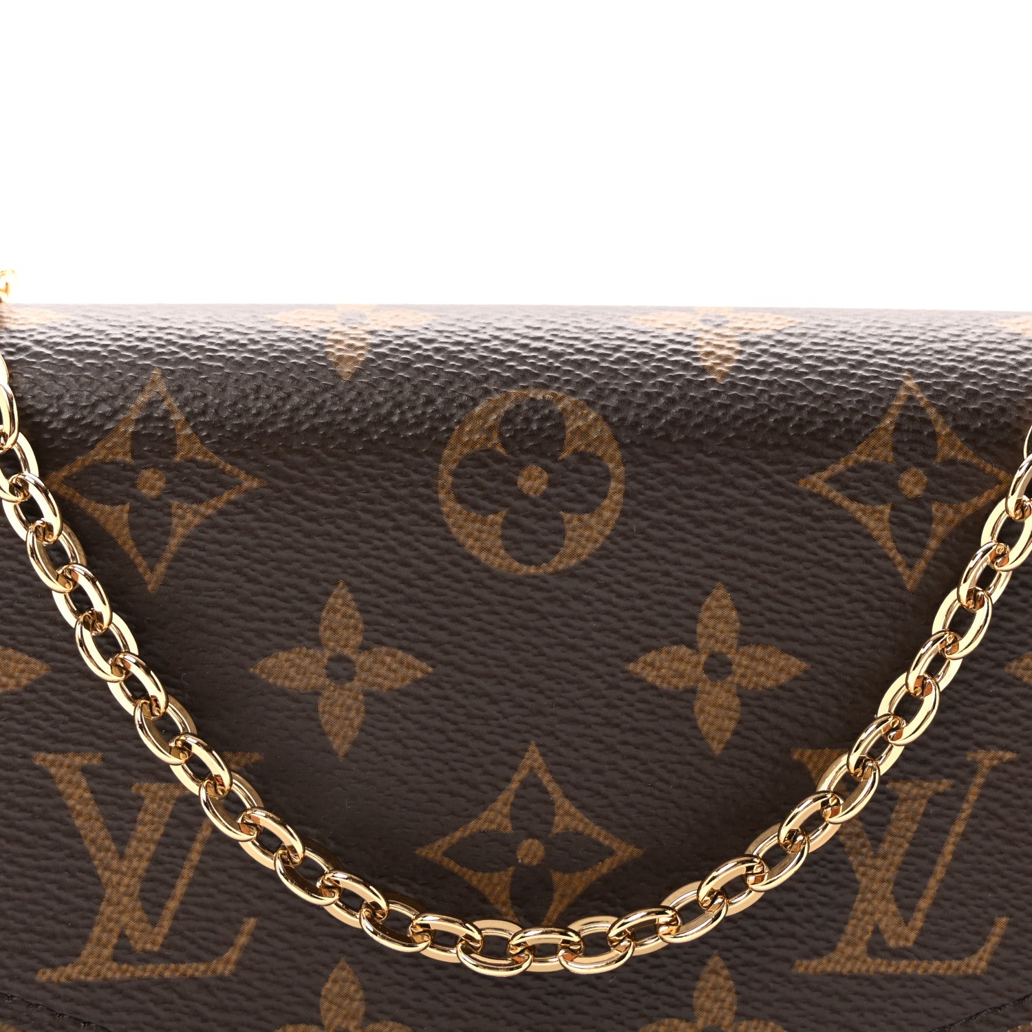 Louis Vuitton Monogram Pochette Felicie Chain Wallet Fuchsia 8 of 10
