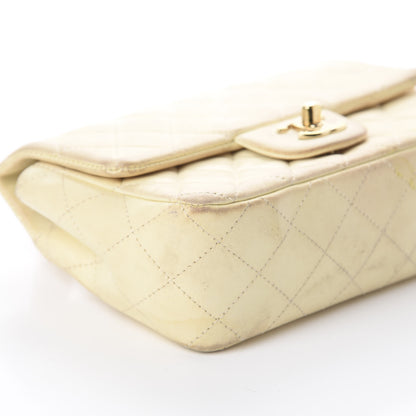 Chanel Lambskin Quilted Mini Rectangular Flap Beige 5 of 8