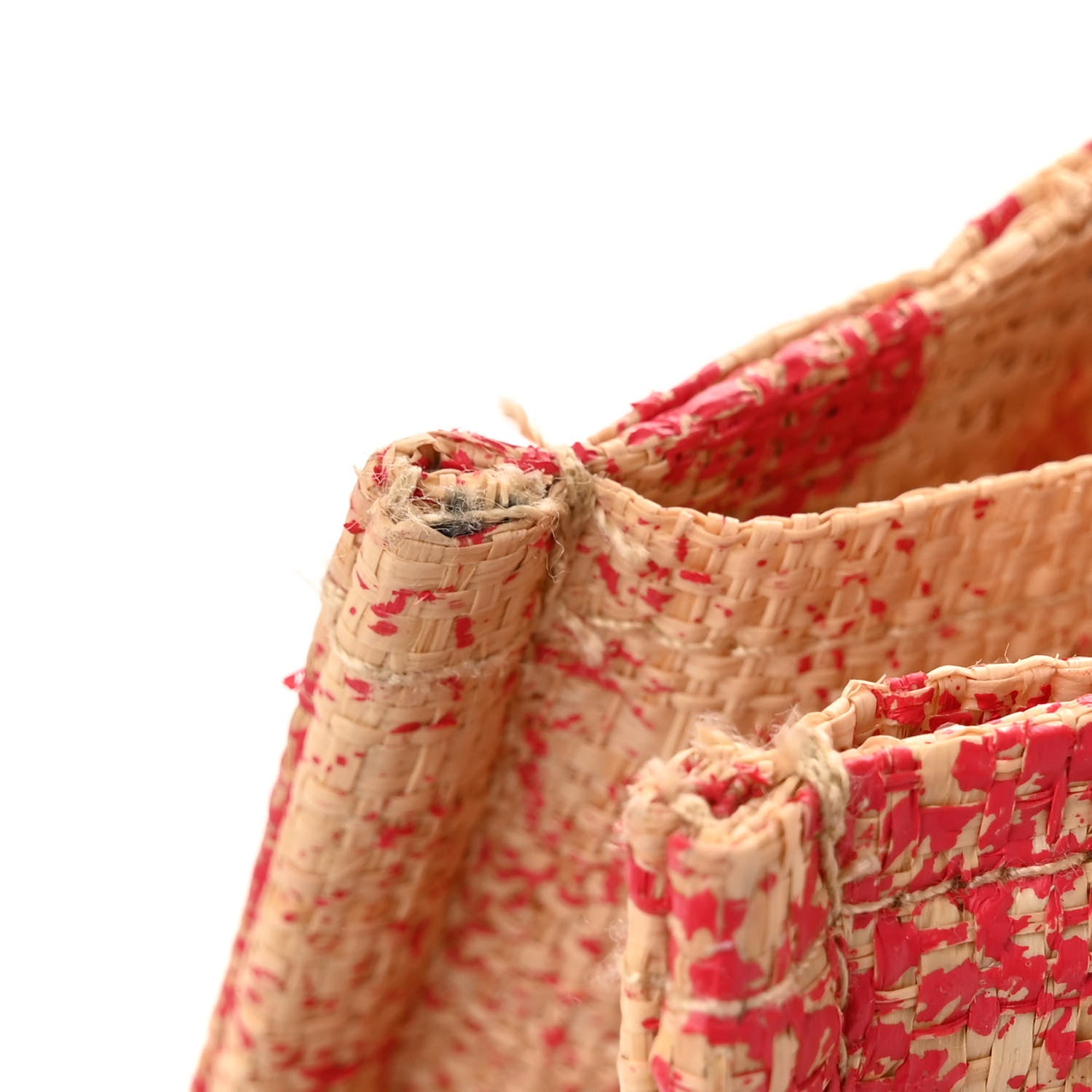 Christian Dior Straw Dioriviera Tote Pink 11 of 11