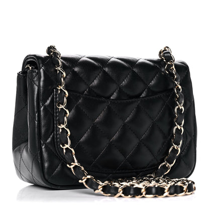 Chanel Lambskin Quilted Mini Square Flap Black 3 of 13