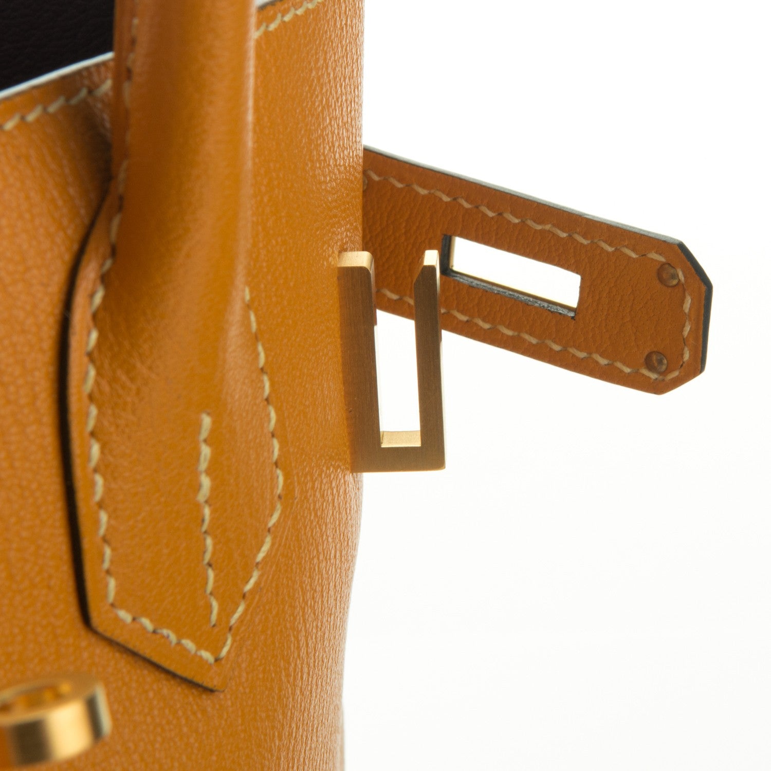 Hermes Chevre Mysore Horseshoe Birkin 30 Curry Raisin 13 of 23