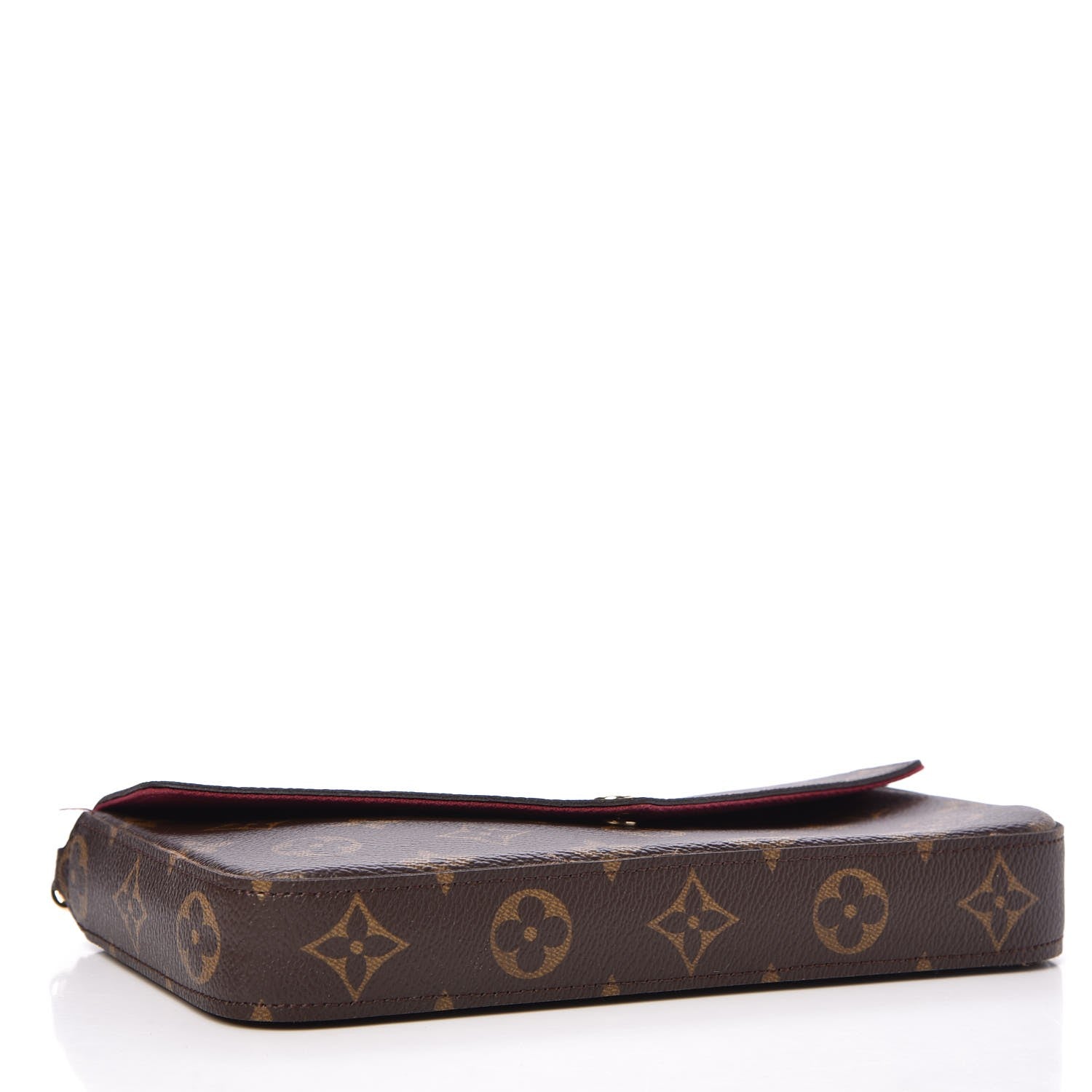 Louis Vuitton Monogram Pochette Felicie Chain Wallet Fuchsia 4 of 8