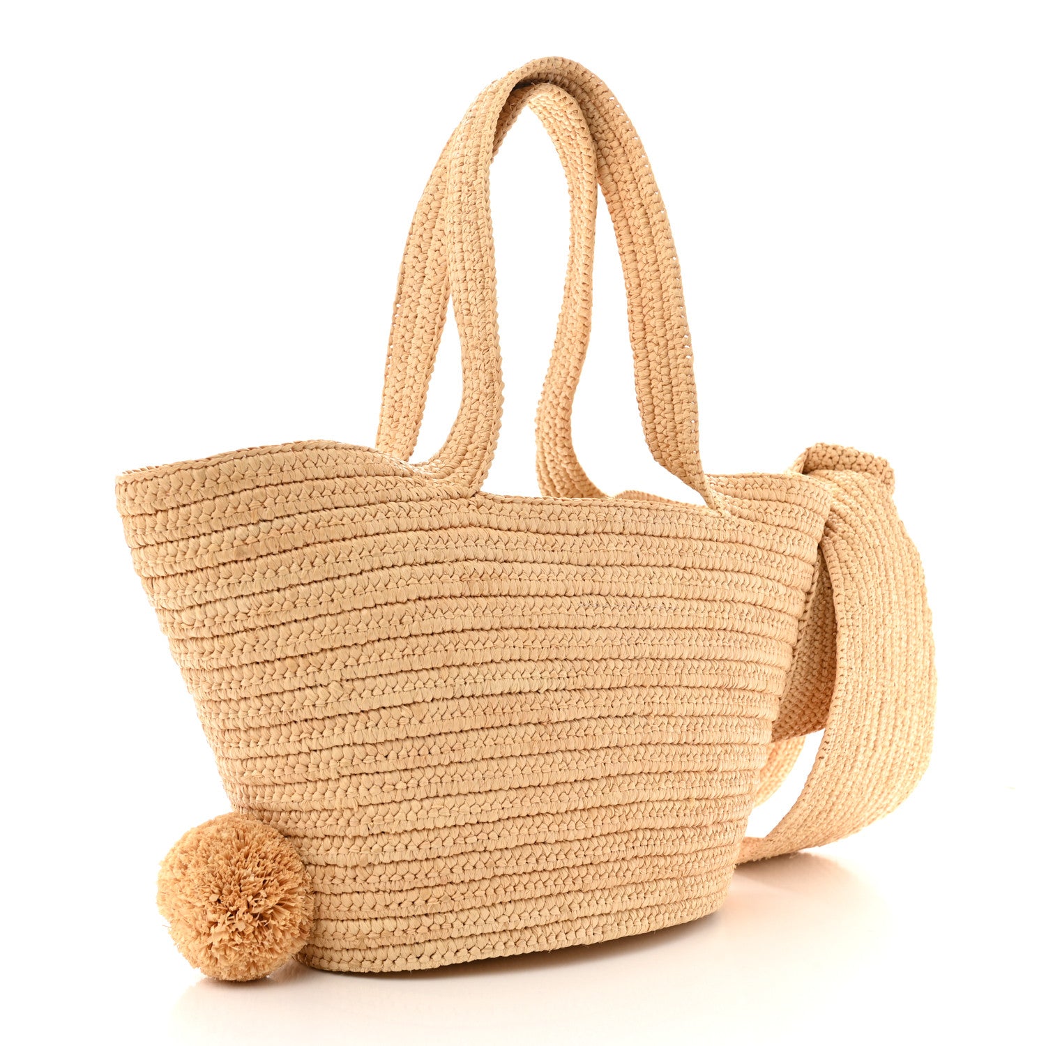 Loewe Raffia Small Bunny Basket Tote Bag Natural 3 of 11