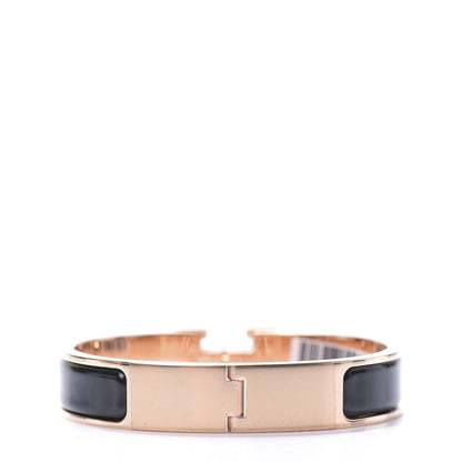 Hermes Enamel Narrow Clic Clac H Bracelet PM Black 3 of 4