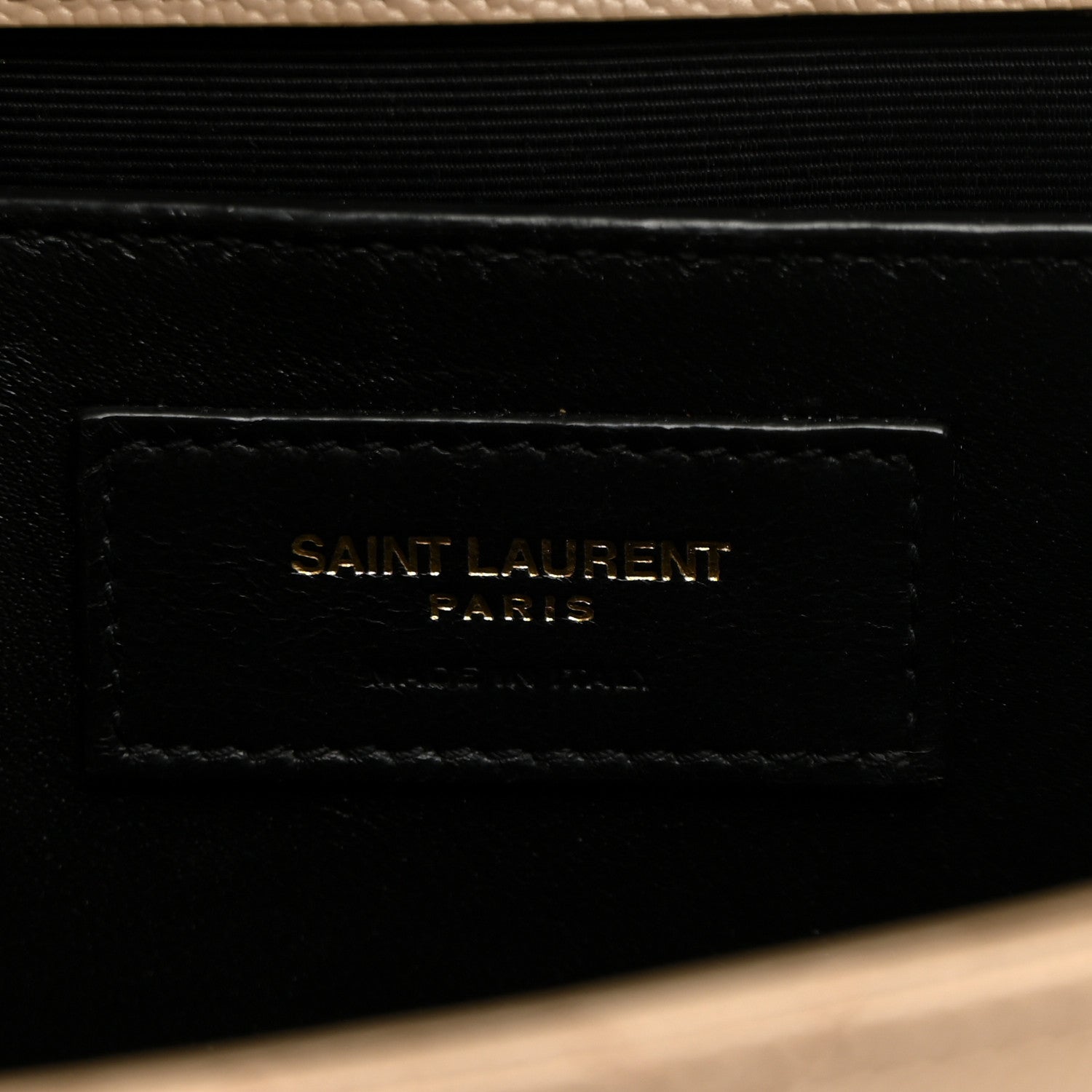 Saint Laurent Grain De Poudre Textured Mixed Matelasse Medium Triquilt Monogram Satchel Dark Beige 5 of 10