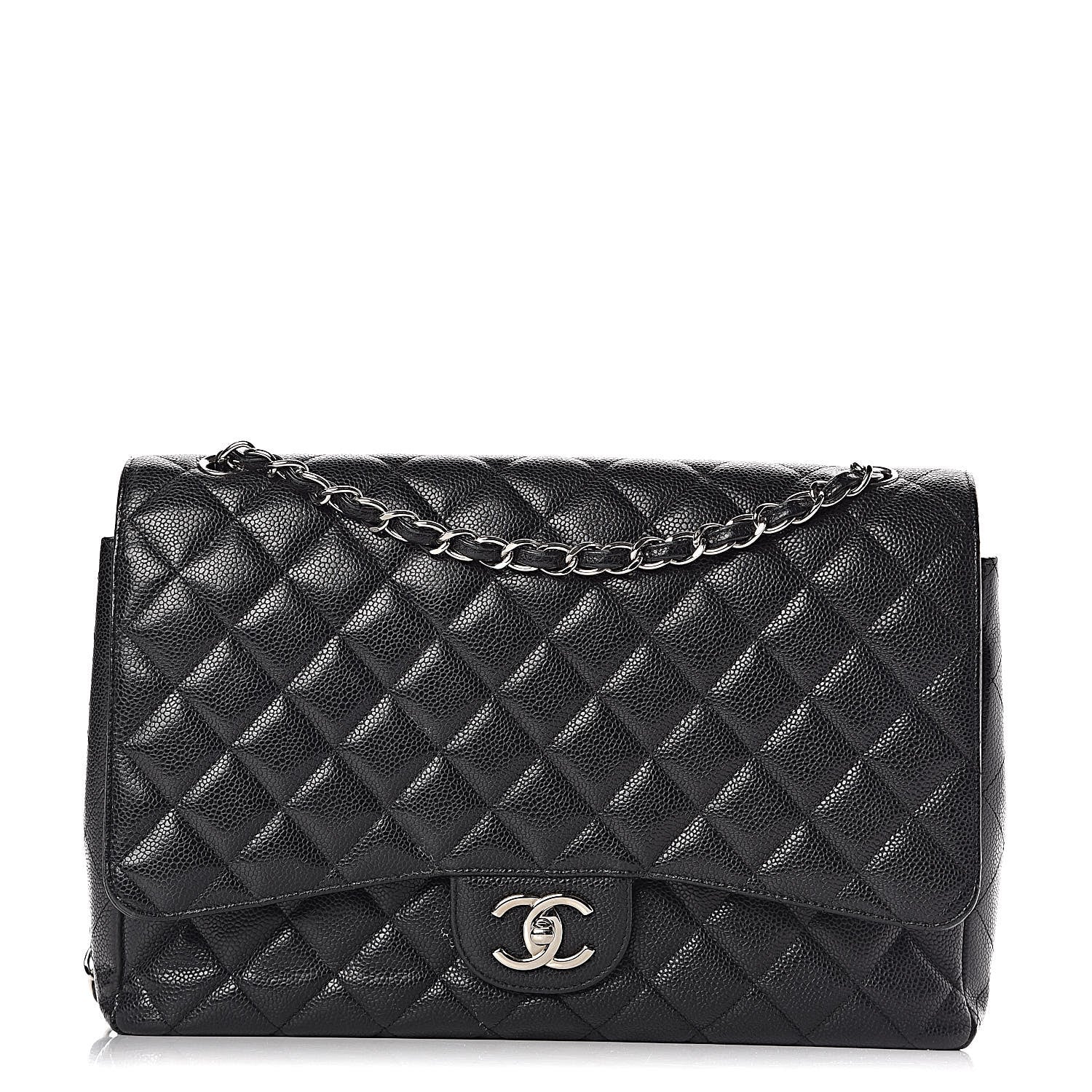 Chanel Caviar Quilted Maxi Double Flap Black 1 of 23