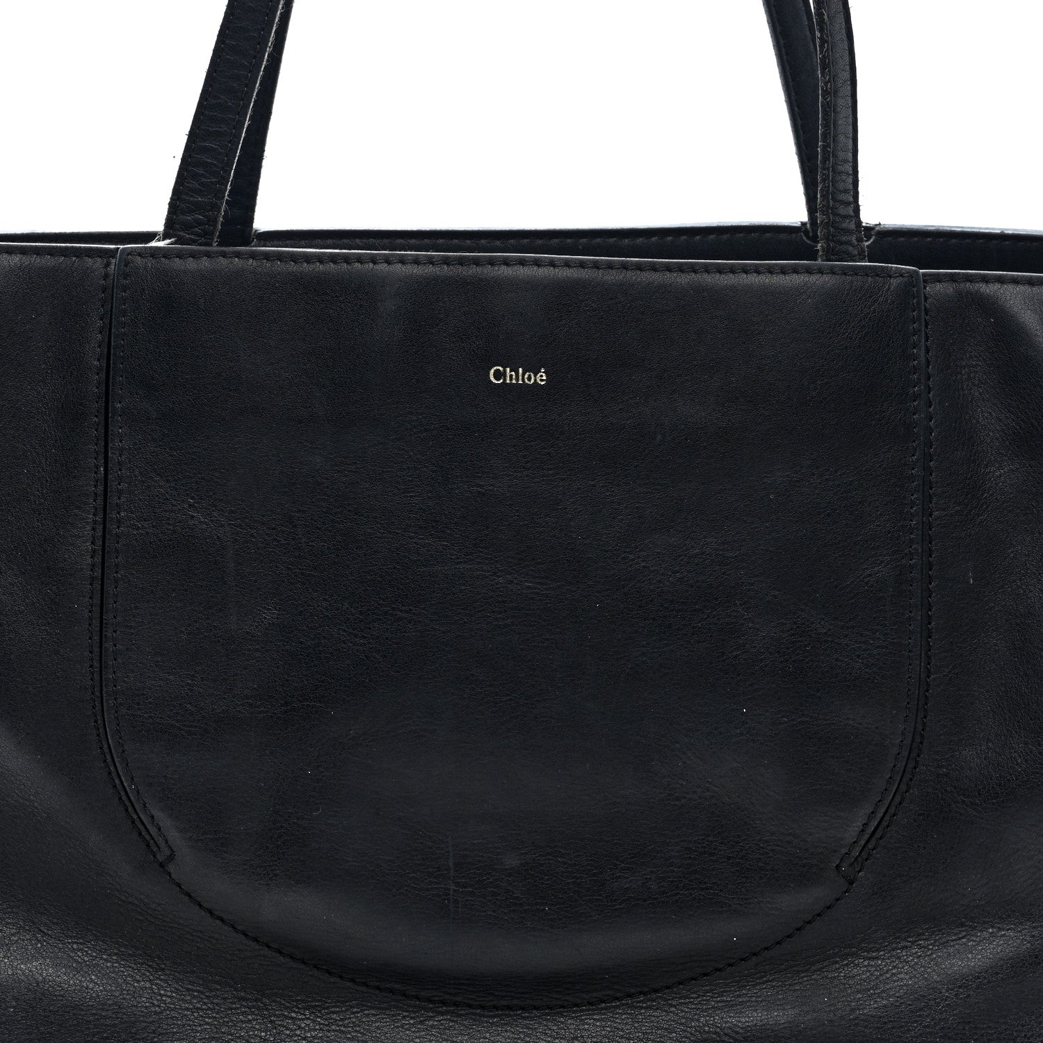 Chloe Calfskin Studded Isa Tote Black 6 of 10