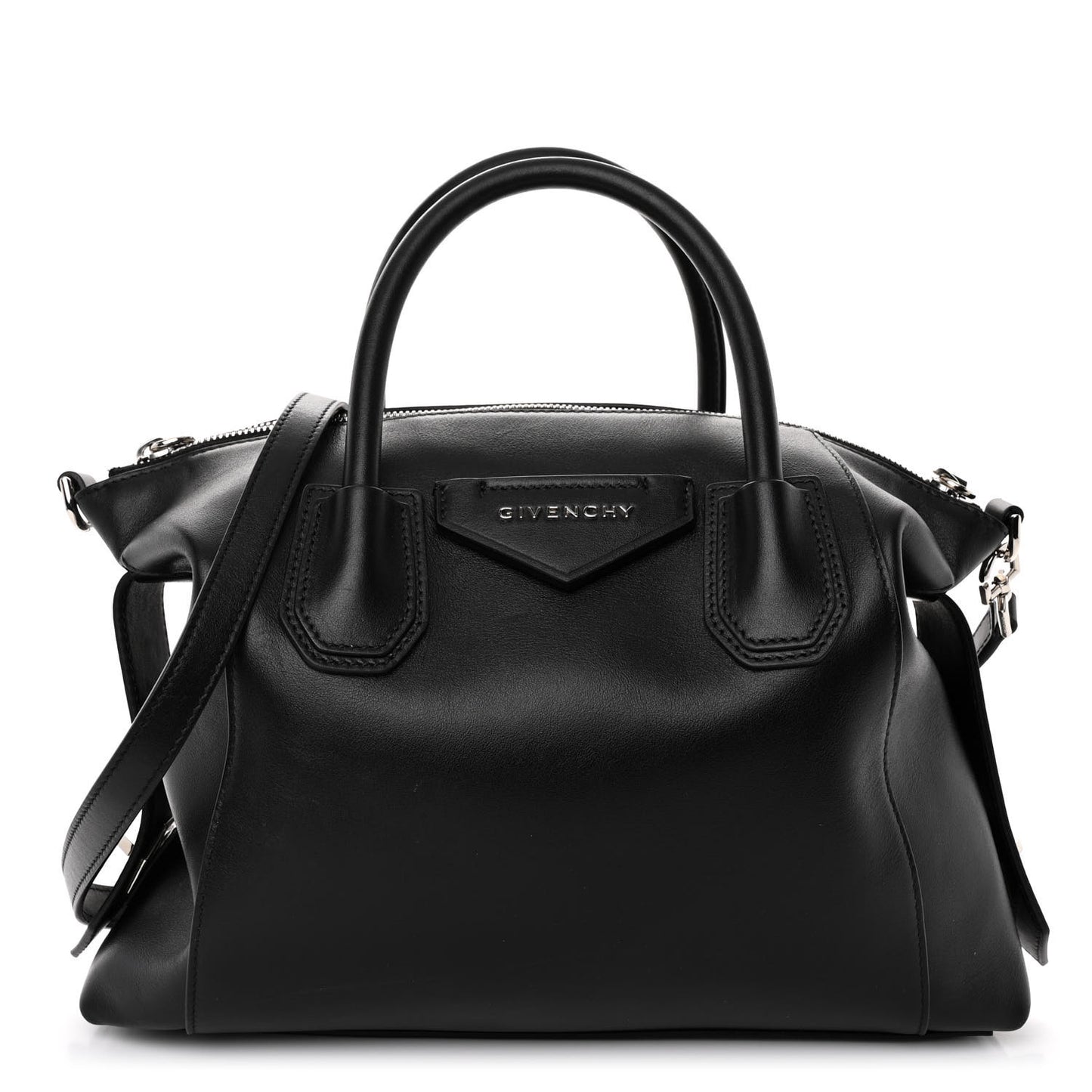 Smooth Calfskin Small Soft Antigona Black