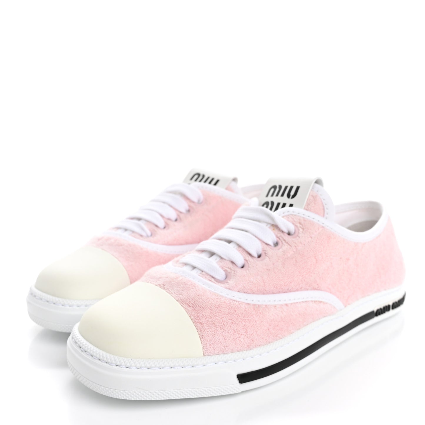 Terry Cloth Low Top Sneakers 37.5 Alabastro