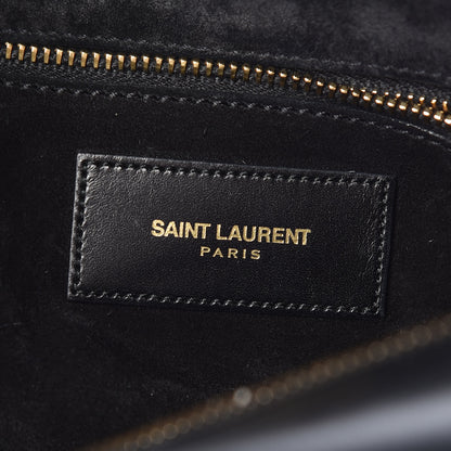 Saint Laurent Calfskin Classic Duffle 6 Black 9 of 19