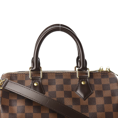 Louis Vuitton Damier Ebene Speedy Bandouliere 25 9 of 10