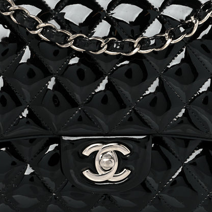 Chanel Patent Quilted Medium Double Flap Black 8 of 11