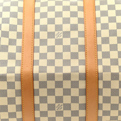 Louis Vuitton Damier Azur Keepall Bandouliere 55 9 of 11