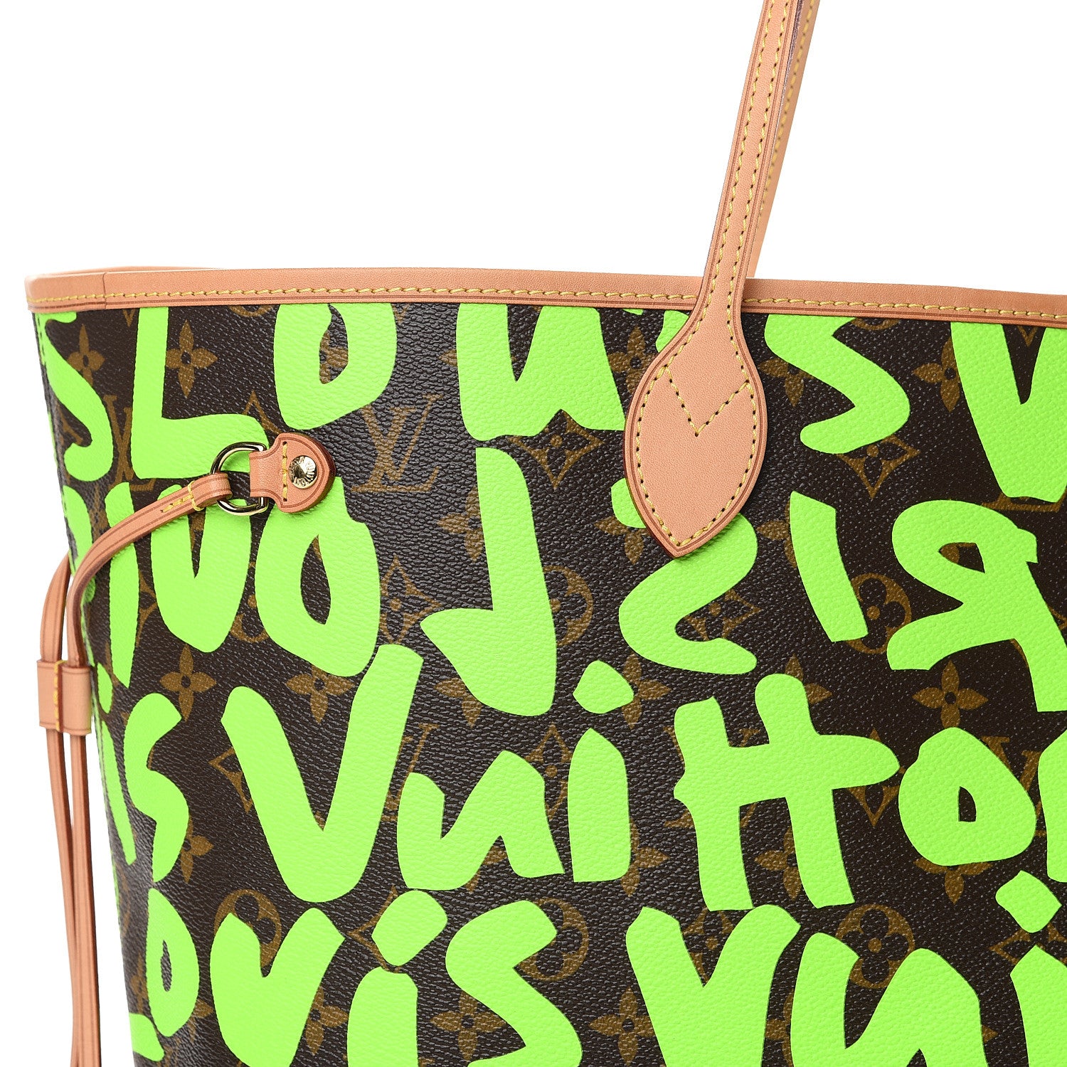 Louis Vuitton Monogram Graffiti Neverfull GM Green 7 of 10