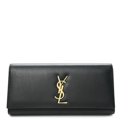 Saint Laurent Calfskin Classic Monogram Cassandre Clutch Black 1 of 10
