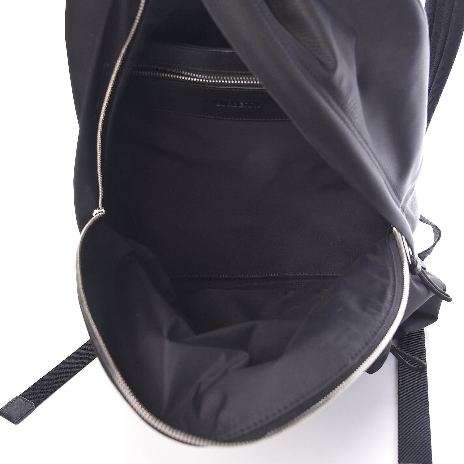 Burberry Nylon Logo Print Backpack Black 5 of 9