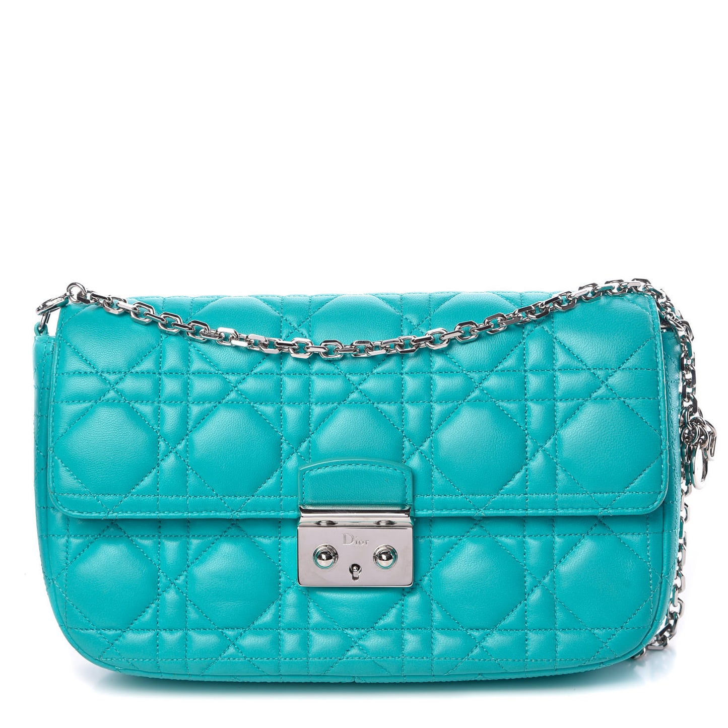 Lambskin Cannage Miss Dior Promenade Pouch Mer Du Sud