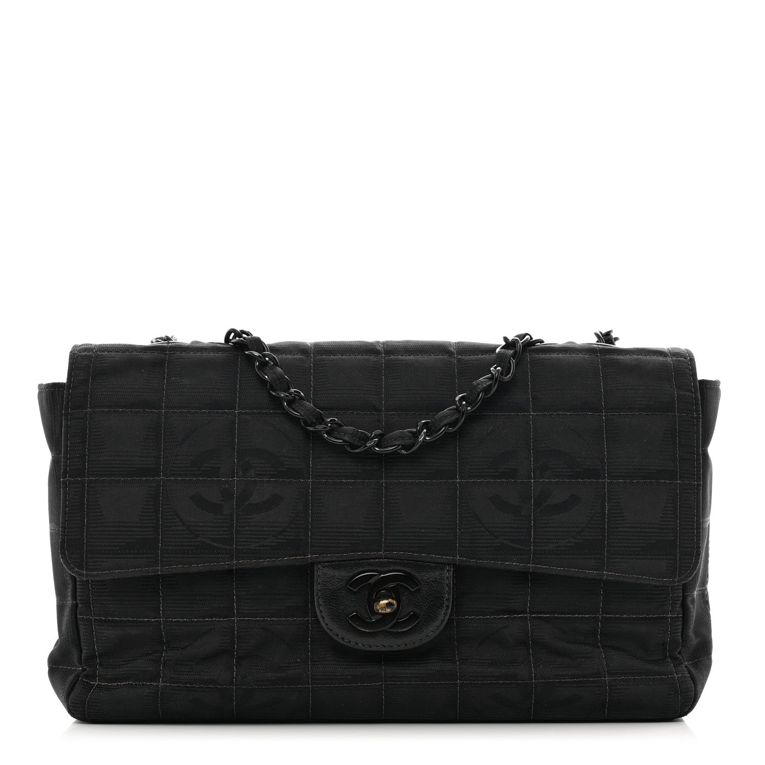 Chanel Nylon Medium Travel Flap Black 1 of 11
