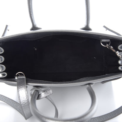 Saint Laurent Metallic Grained Calfskin Baby Sac De Jour Silver 5 of 9