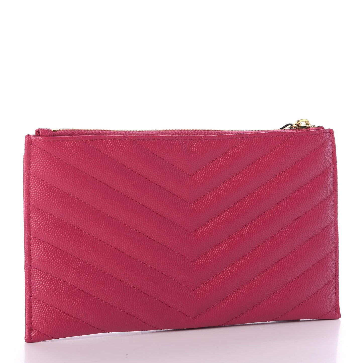 Grain De Poudre Chevron Monogram Bill Pouch Bright Pink
