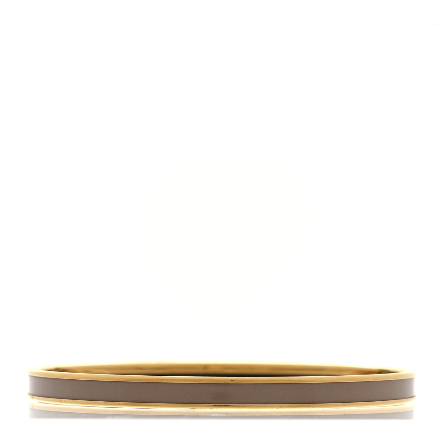 Enamel Printed Extra Narrow Uni Bracelet 70 Marron Glace