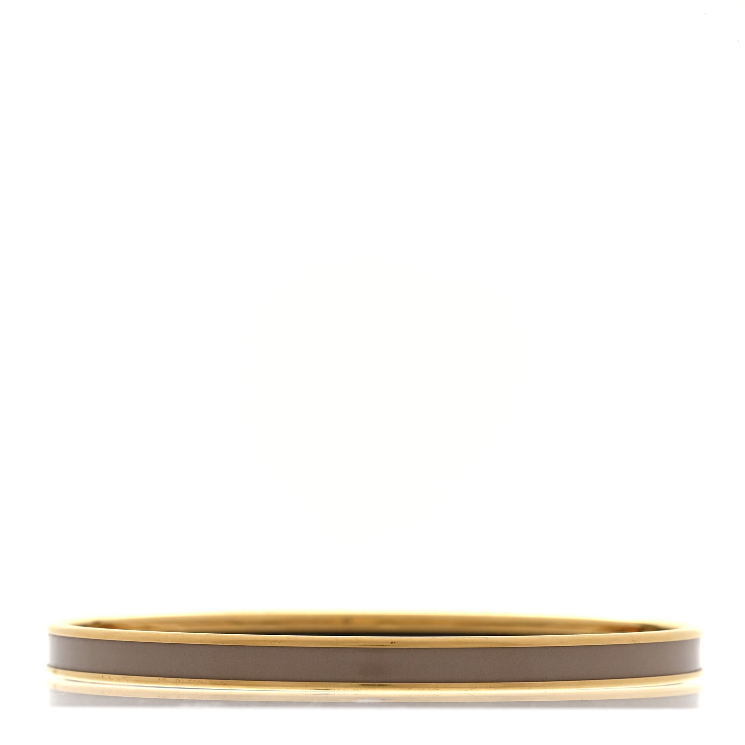 Hermes Enamel Printed Extra Narrow Uni Bracelet 70 Marron Glace 3 of 6
