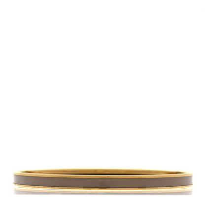 Hermes Enamel Printed Extra Narrow Uni Bracelet 70 Marron Glace 3 of 6