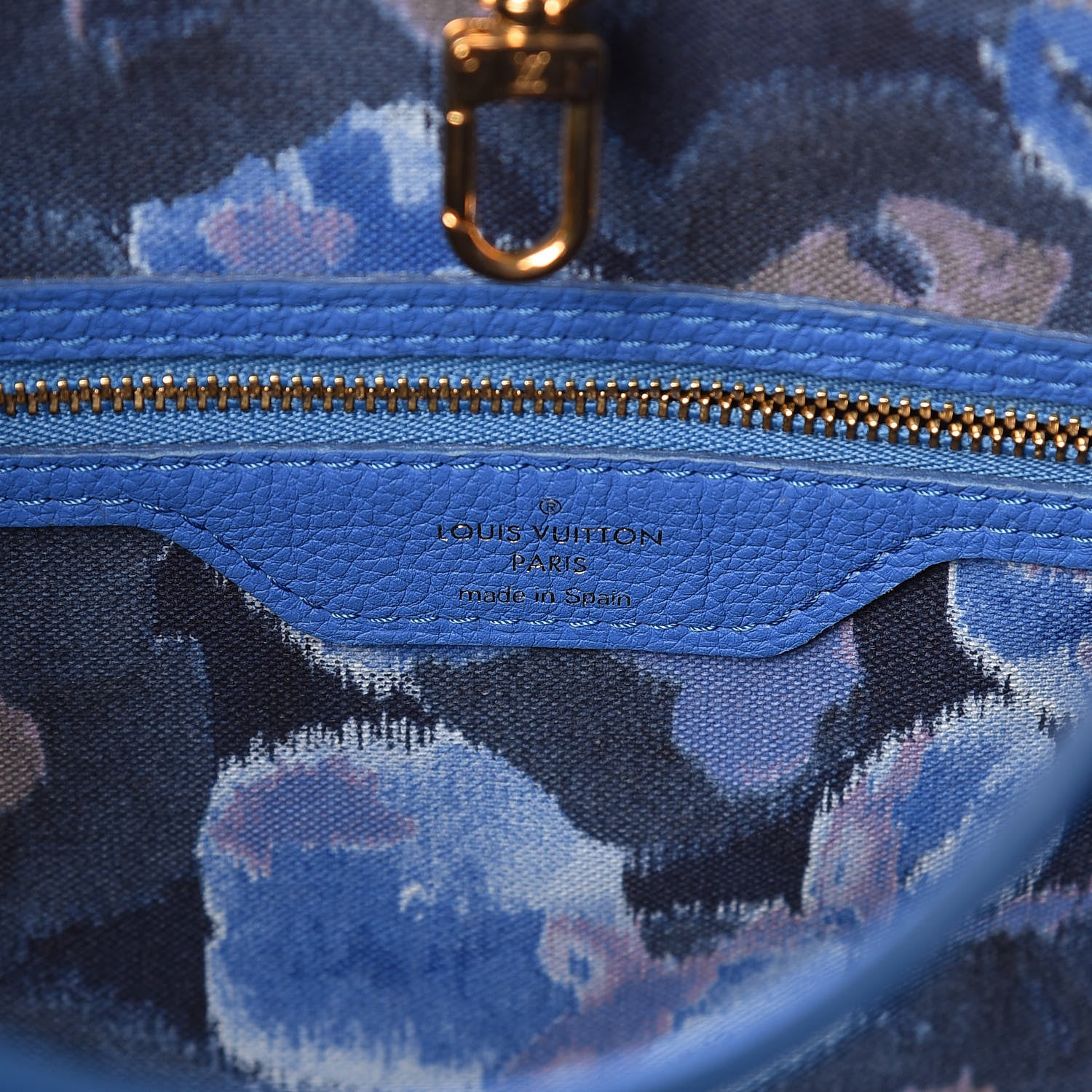 Louis Vuitton Monogram Articles de Voyage Ikat Neverfull MM Grand Blue 6 of 14