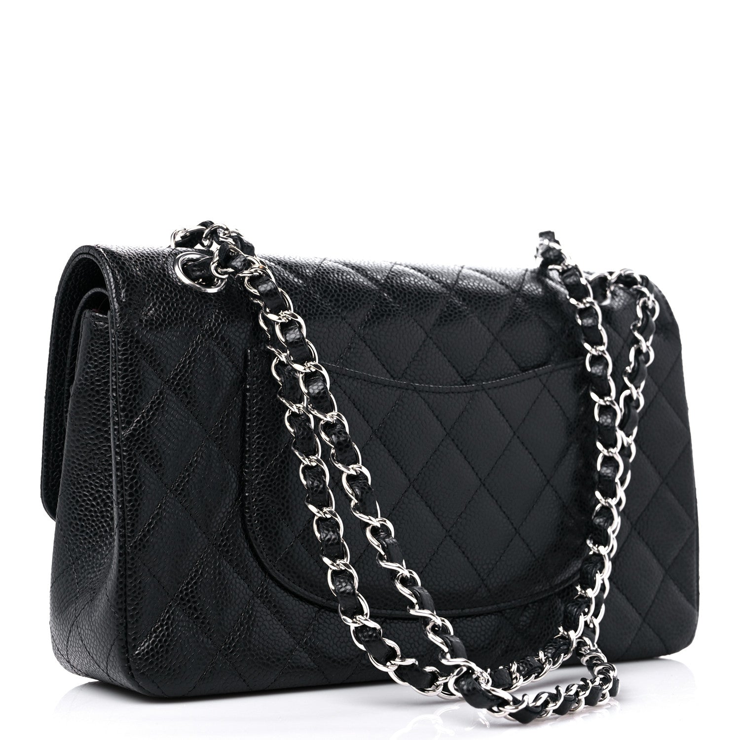 Chanel Caviar Quilted Medium Double Flap Black 2 of 9