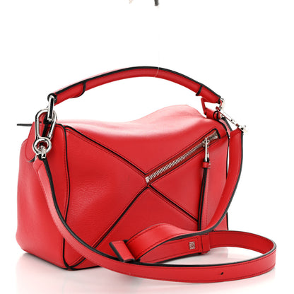 Loewe Calfskin Small Puzzle Bag Scarlet 3 of 9