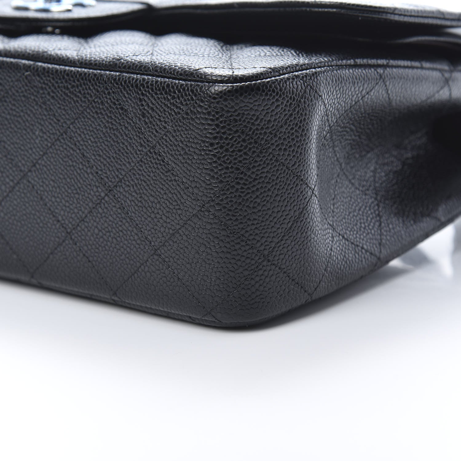 Chanel Caviar Quilted Jumbo Double Flap Black 10 of 12