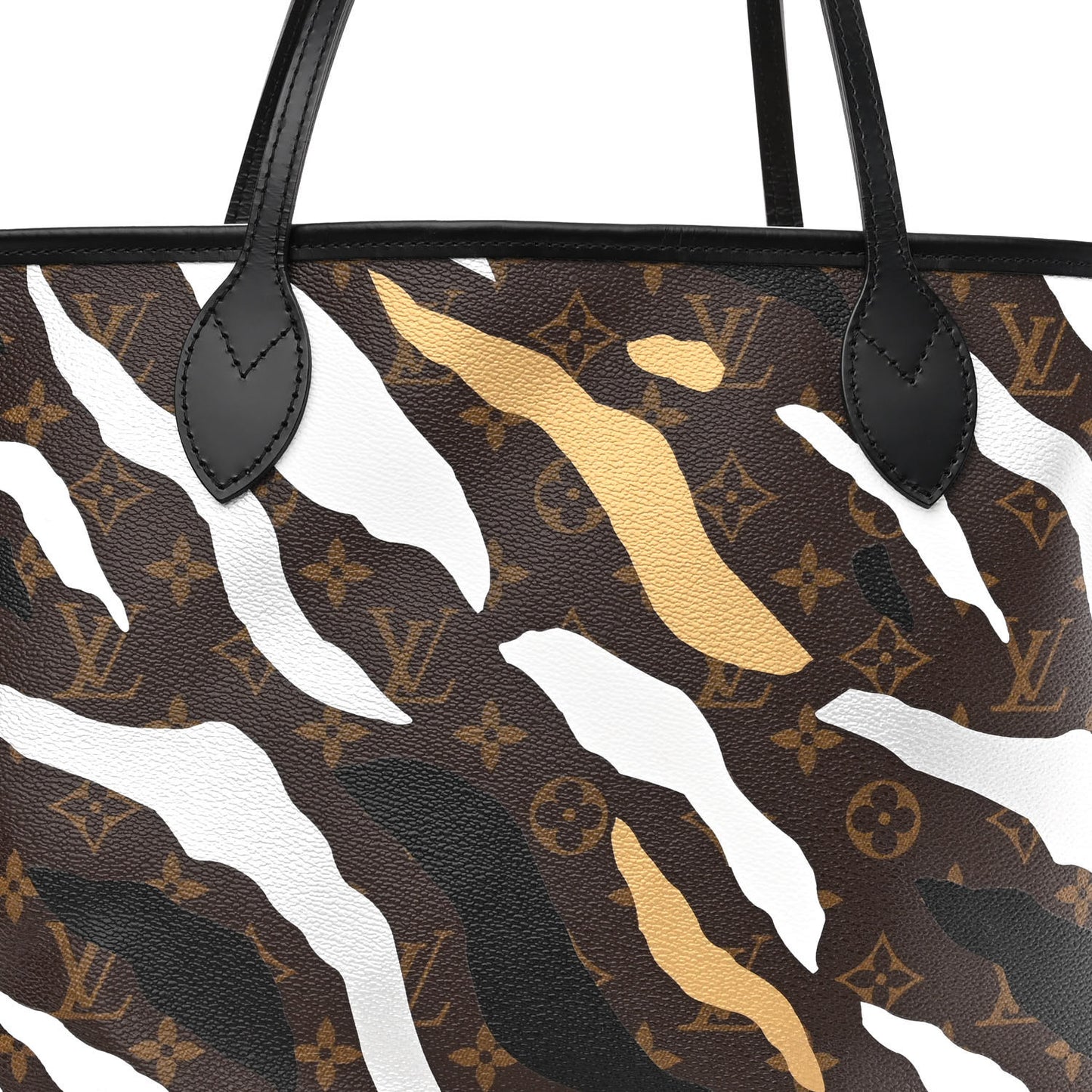 X LOL Monogram Neverfull MM Gold Silver