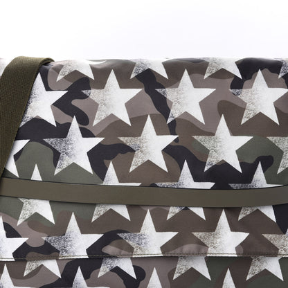 Valentino Garavani Nylon Printed Camustars Rockstud Messenger Bag Army Green White 9 of 9