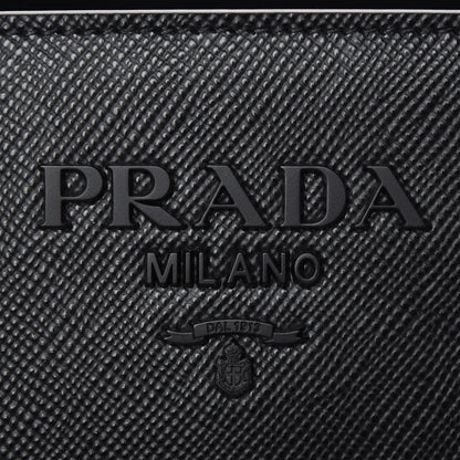 Prada Saffiano Cuir Calfskin Large Monochrome Top Handle Tote Black 6 of 8