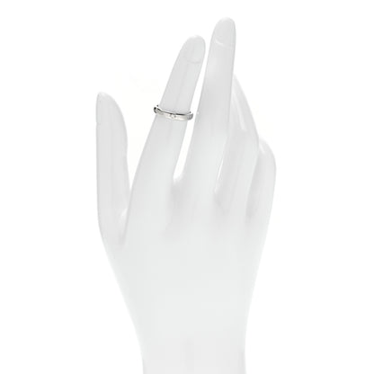 Tiffany Platinum Diamond 3mm Notes Ring 48 4.5 2 of 5