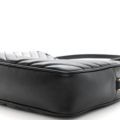 Saint Laurent Calfskin Matelasse Monogram Lou Camera Bag Black 9 of 10