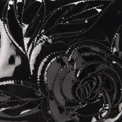 Chanel Patent Camellia Shoulder Bag Black 11 of 12