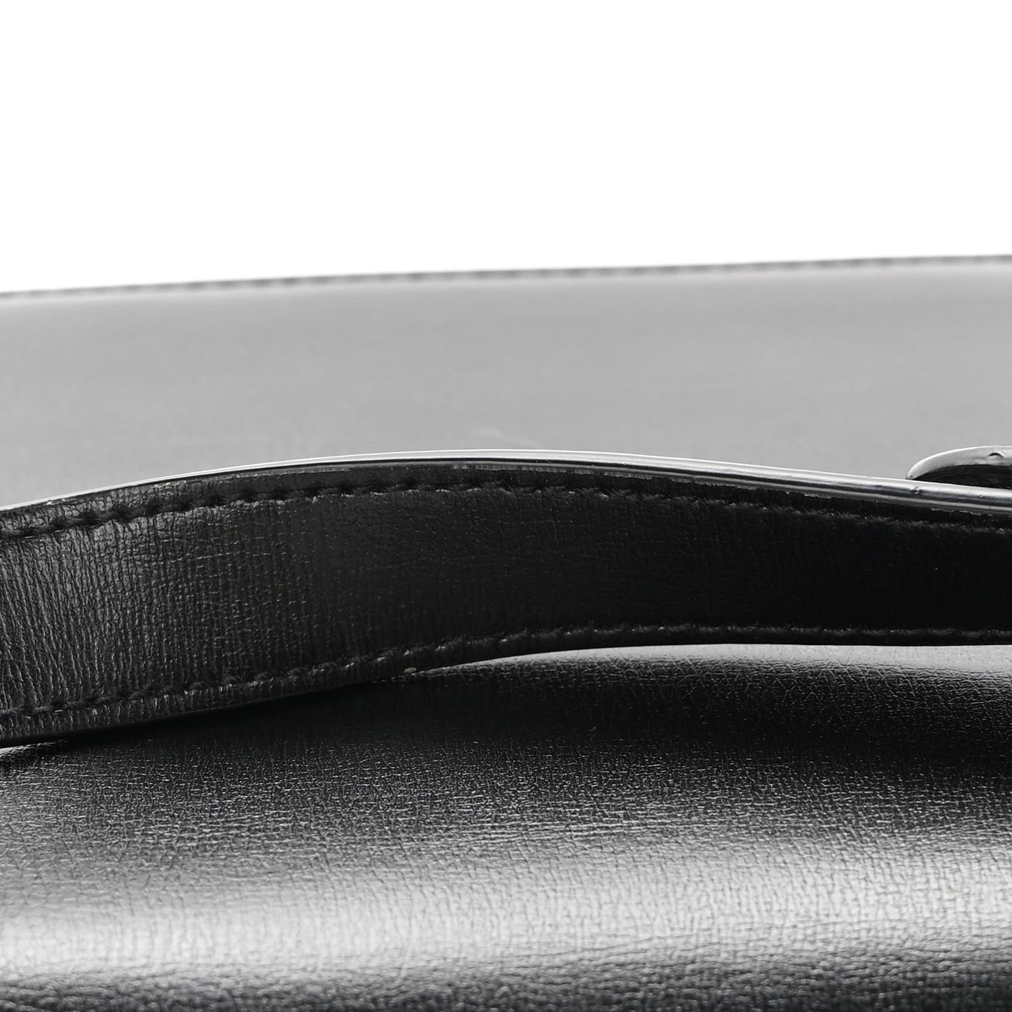 Smooth Calfskin Suede Medium Bellechasse Black