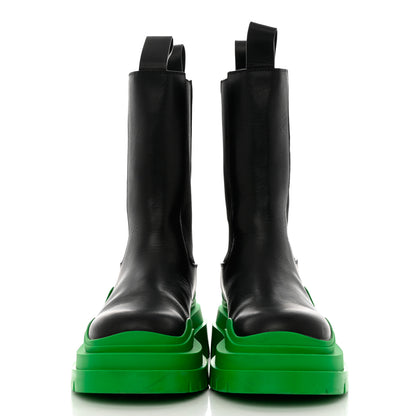 Bottega Veneta Calfskin The Tire Chelsea Boots 36 Black Grass 2 of 12