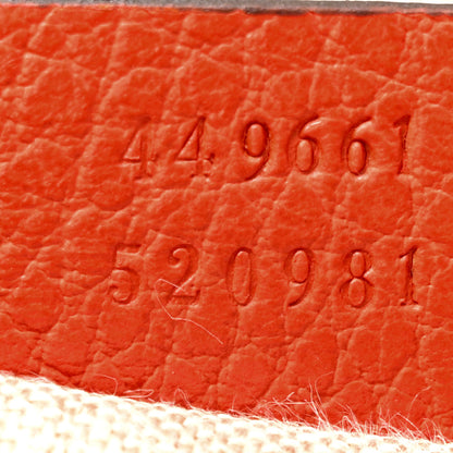 Gucci Dollar Calfskin Small GG Charm Dome Bag Orange 7 of 10