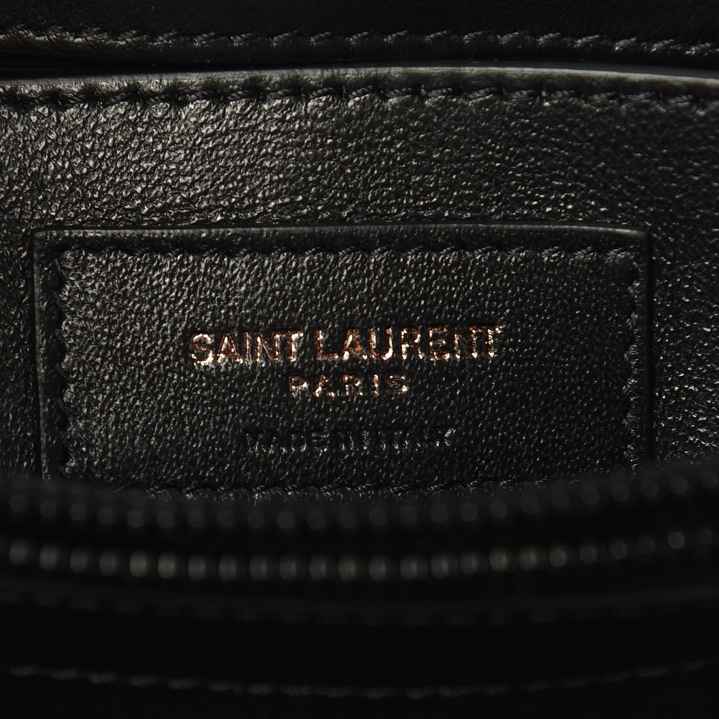 Calfskin Y Quilted Monogram Small Loulou Chain Satchel Black