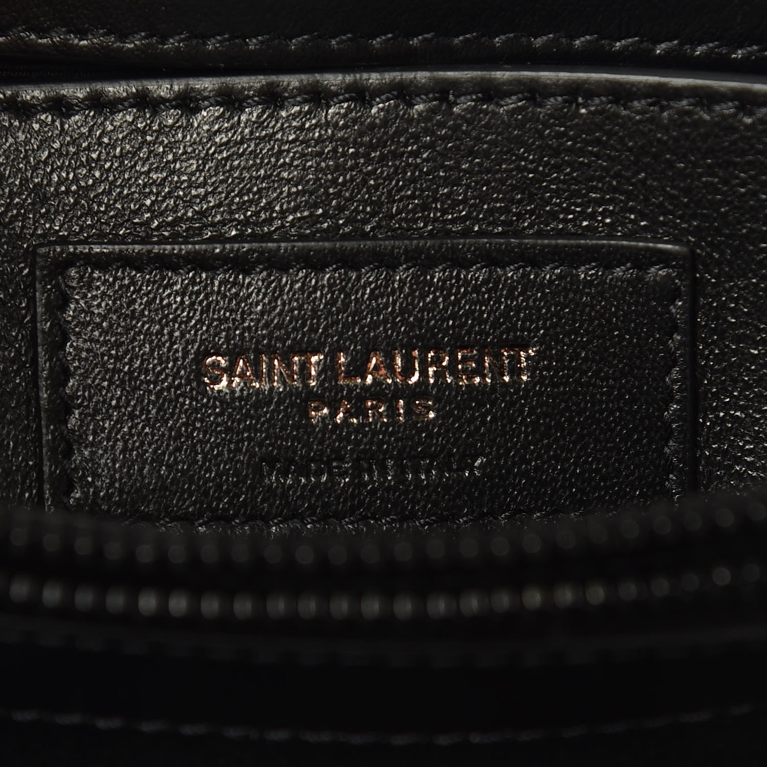 Saint Laurent Calfskin Y Quilted Monogram Small Loulou Chain Satchel Black 7 of 9