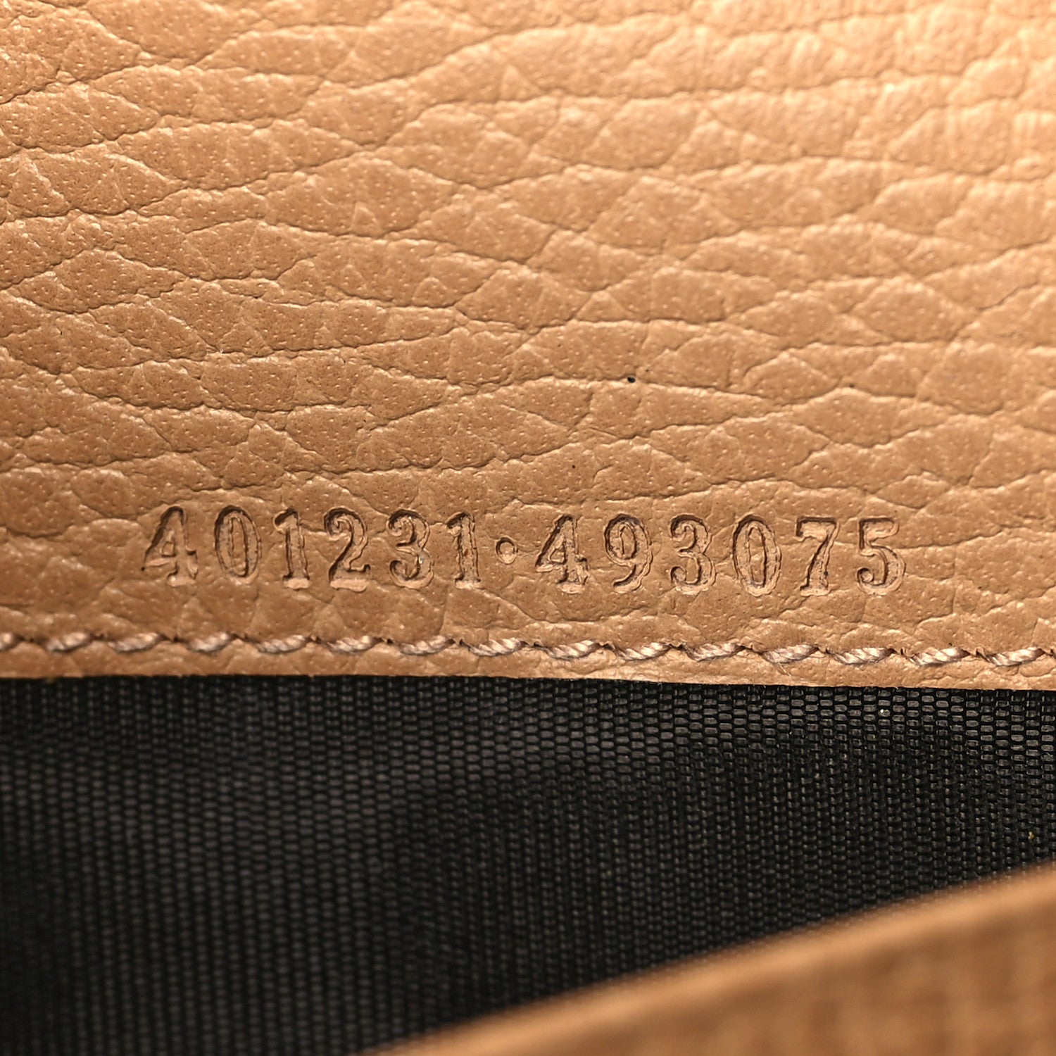 Gucci Dollar Calfskin Crystal Mini Dionysus Chain Wallet Natural Tan Black Diamond 7 of 11