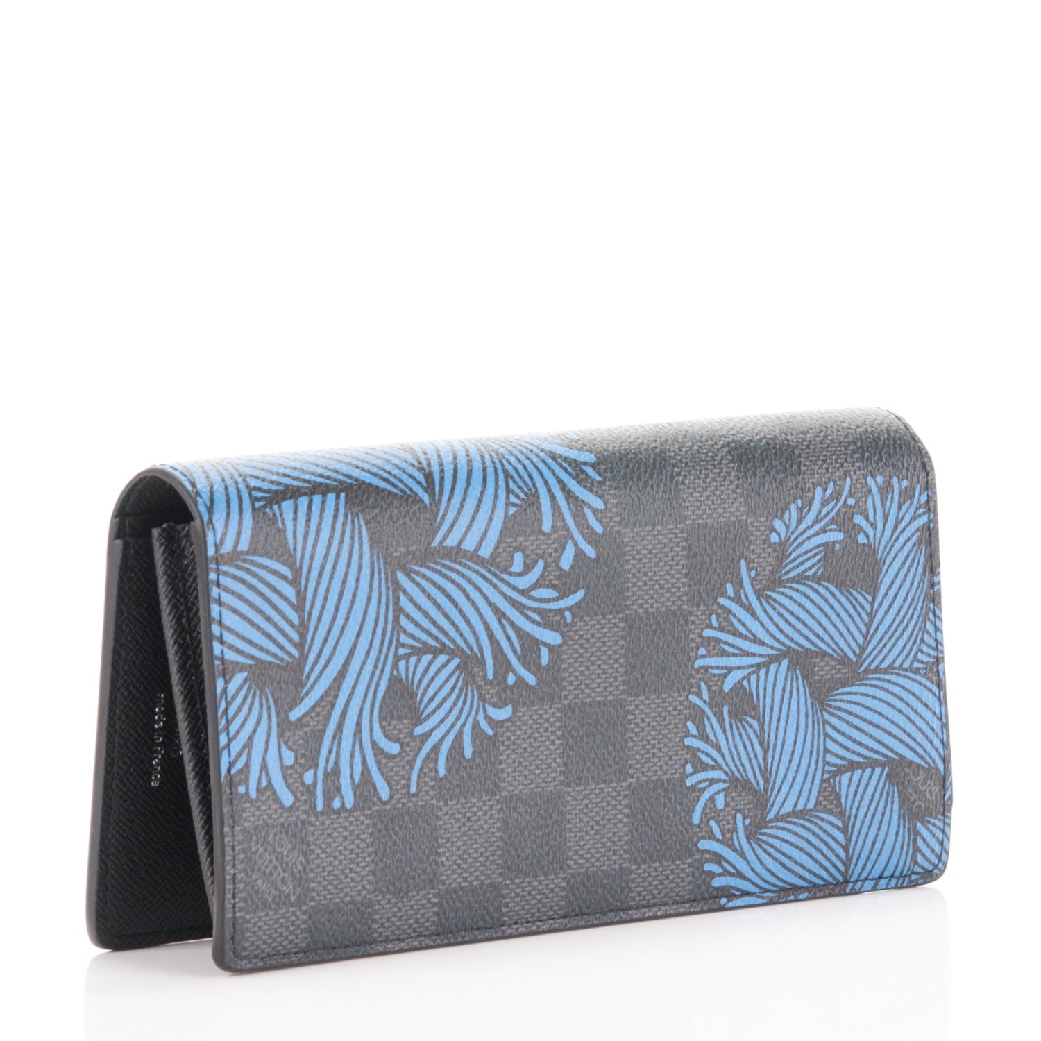 Louis Vuitton Damier Graphite Rope Brazza Wallet Blue 3 of 7
