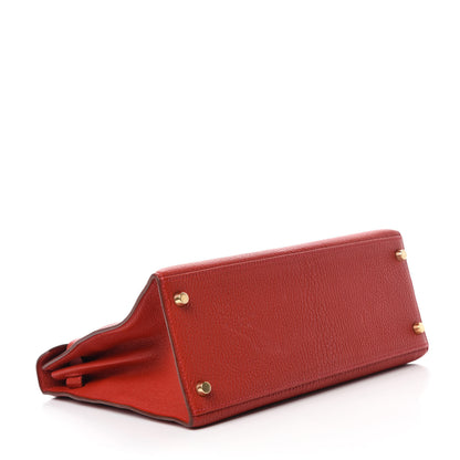 Hermes Chevre Mysore Kelly Sellier 28 Rouge Casaque 4 of 10
