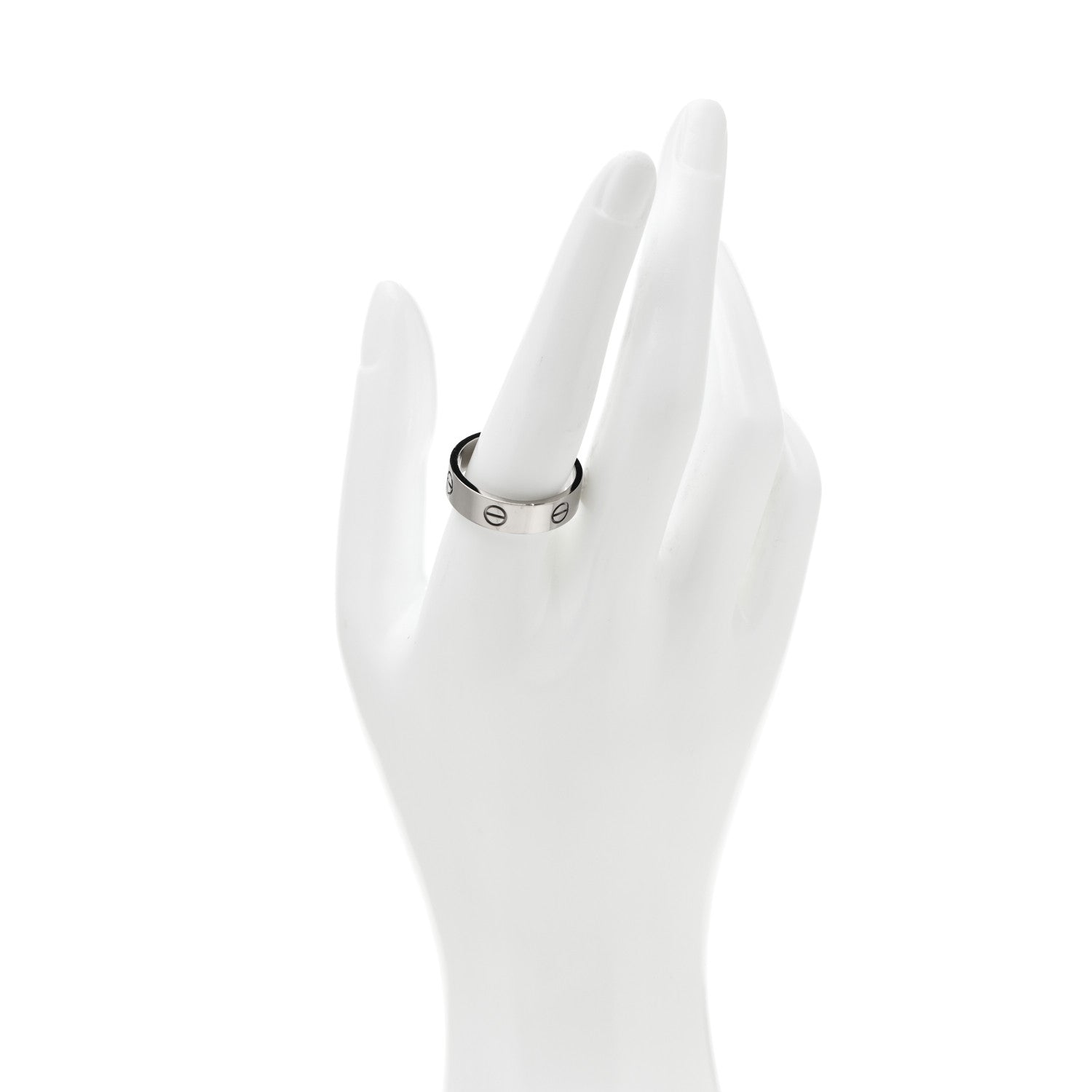 Cartier 18K White Gold 6mm LOVE Ring 62 10 2 of 6