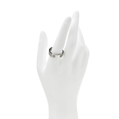Cartier 18K White Gold 6mm LOVE Ring 62 10 2 of 6
