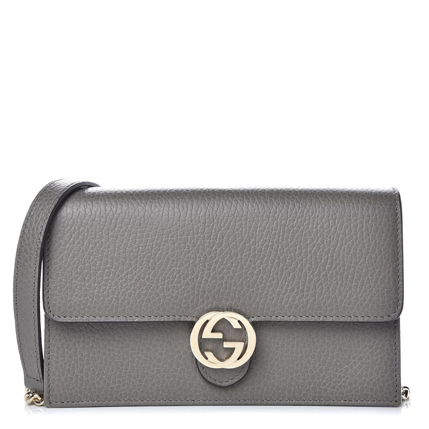 Dollar Calfskin Interlocking G Chain Wallet Loess