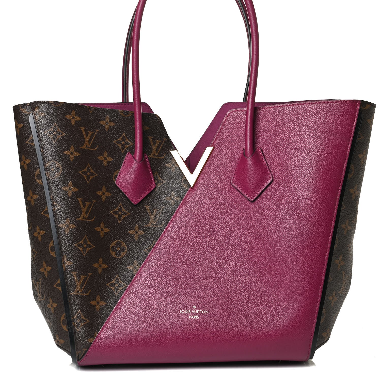 Louis Vuitton Calfskin Monogram Kimono Tote Grape 7 of 16